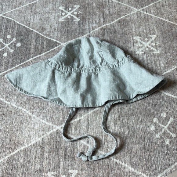 Kids Light Blue-Gray Briar Sunhat: Size 2-4 years - Picture 3 of 4